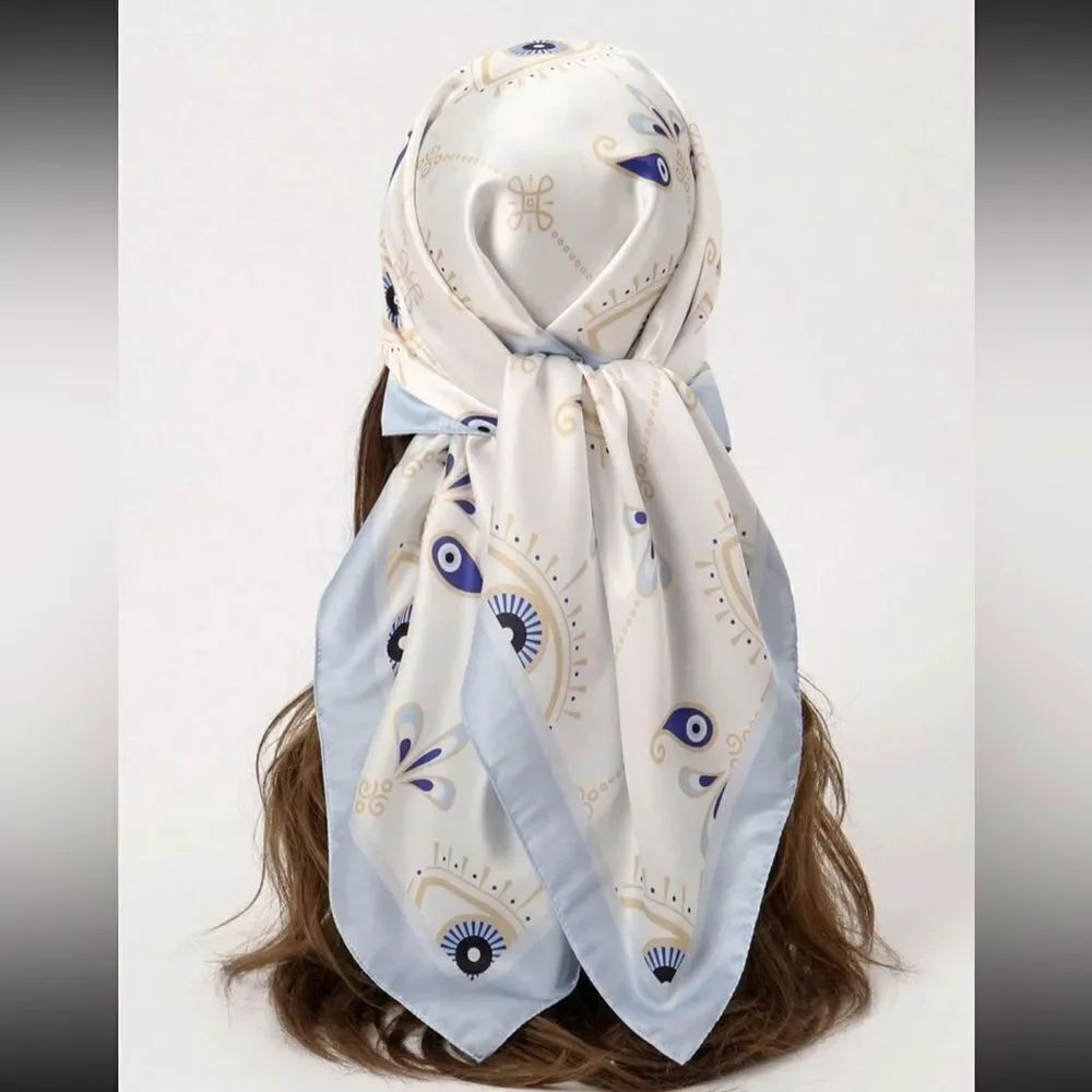 Evil eye print scarf N882